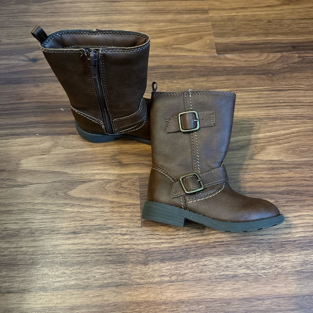 Toddler girl 6C brown high top boots